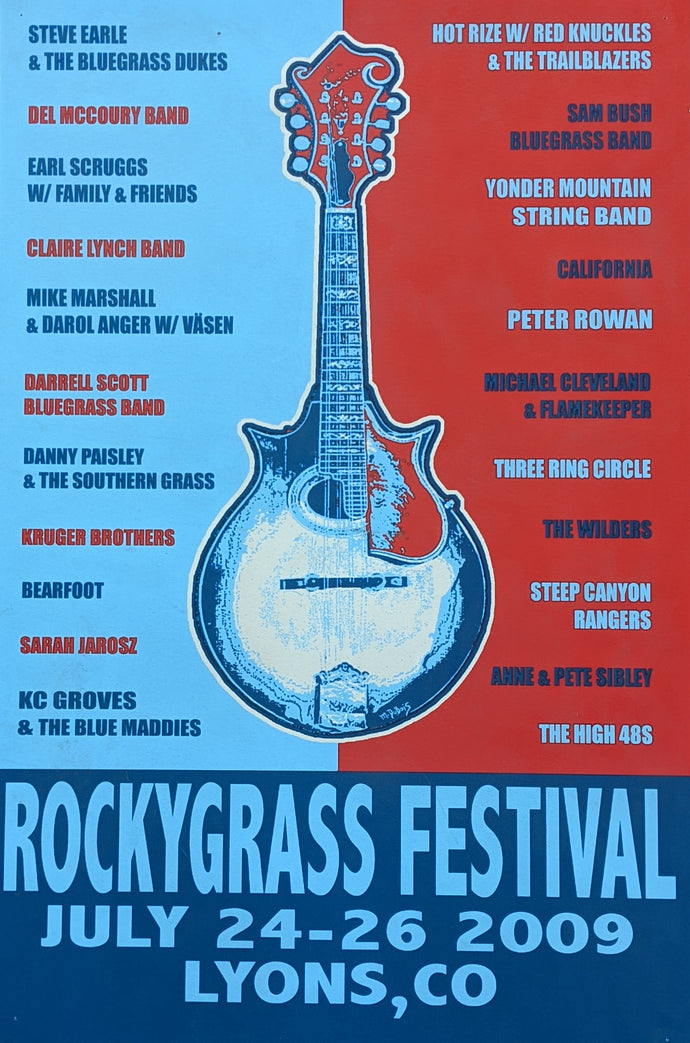 2009 RockyGrass Poster - Mandolin